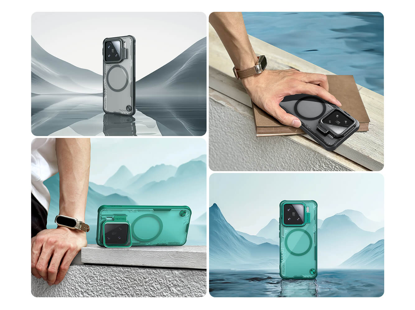 Чехол-крышка NILLKIN для Xiaomi 15 (серия Iceblade Prop Frame version Magnetic)